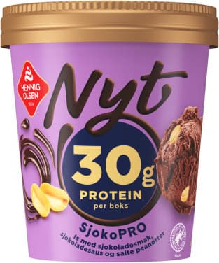 Nyt Iskrem Sjokopro Proteinrik 500ml Hennig-Olsen