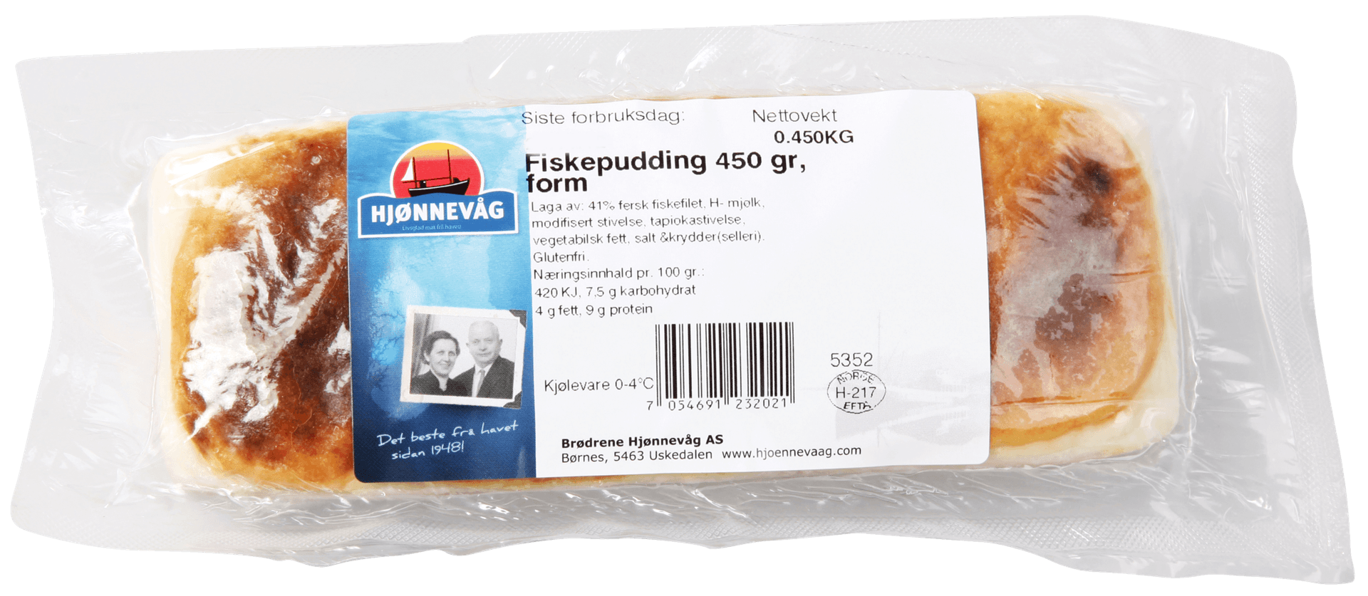 Hjønnevåg Fiskepudding 400g 450 g