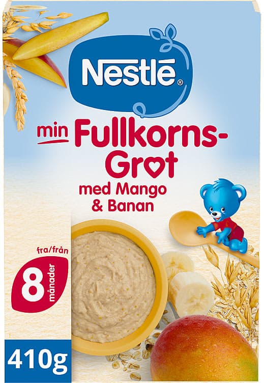 Min Fullkornsgrøt Mango Banan 410g Nestle
