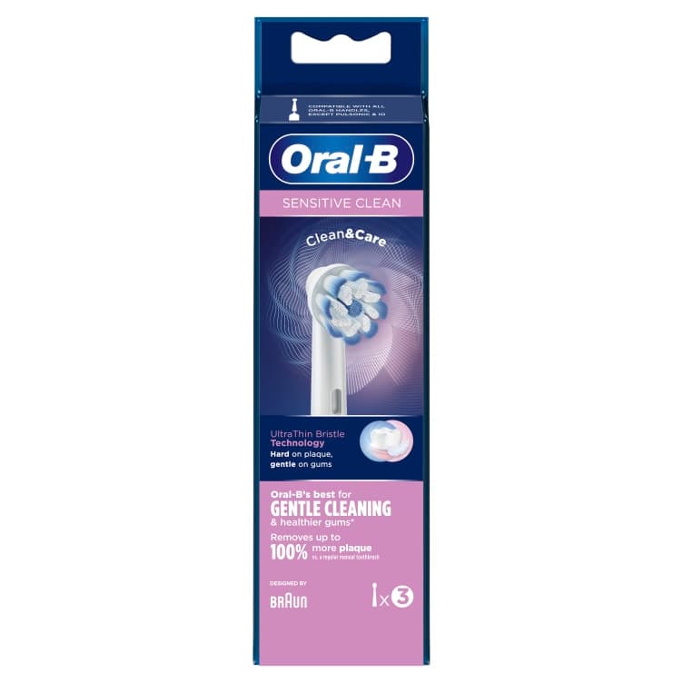 Oral-B Børstehode Sensitive Clean&Care 3pk 3 stk