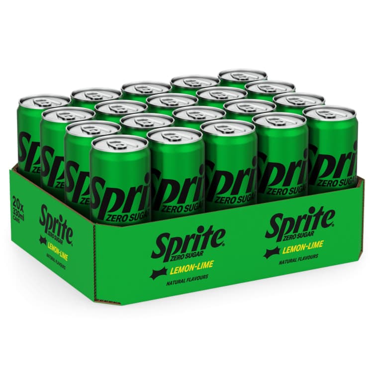 Sprite u/Sukker 0,33l boks Brett A 20stk 6600 ml