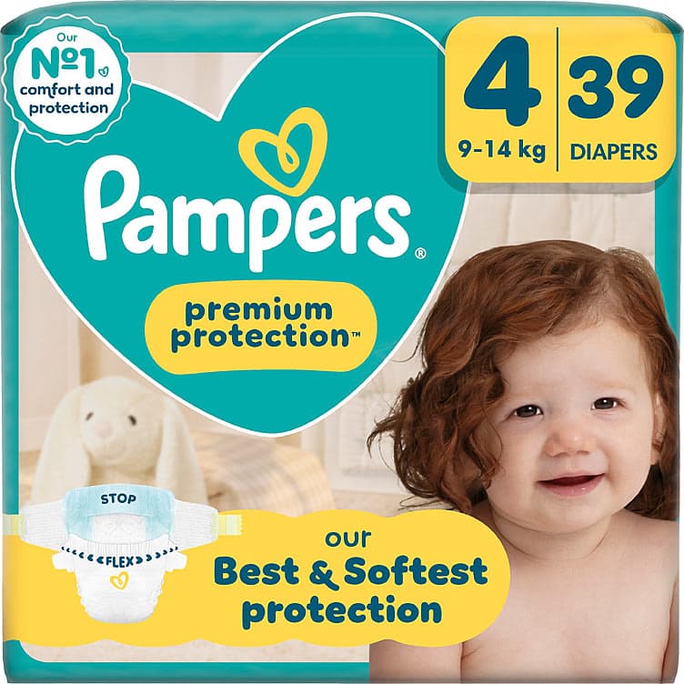Pampers Bleier Prem Prot S4 9-14kg 39stk