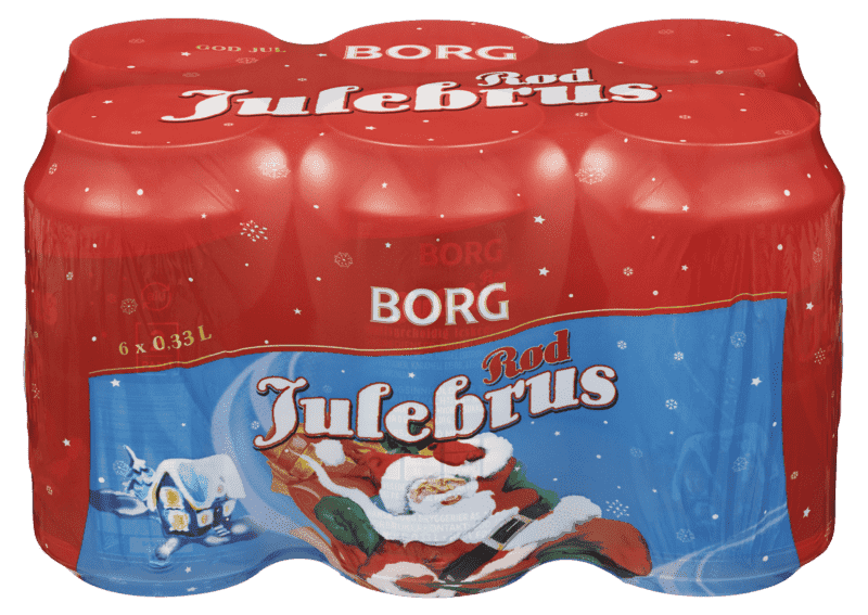 Borg Julebrus Rød 6stk x 0,33l 1980 ml