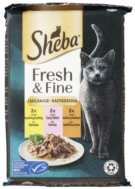 Sheba Fresh&Fine Miks i Saus 300g
