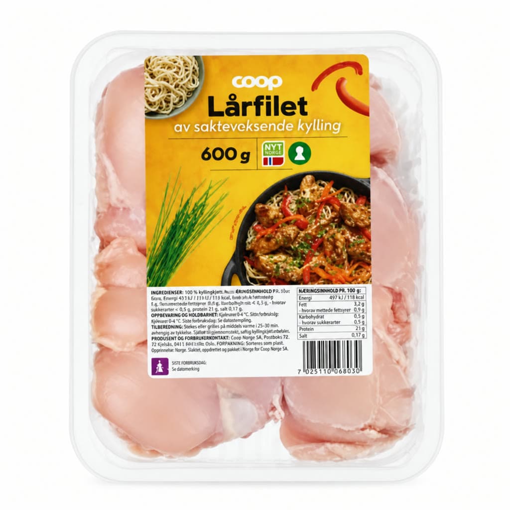 Kylling Lårfilet 600g Coop