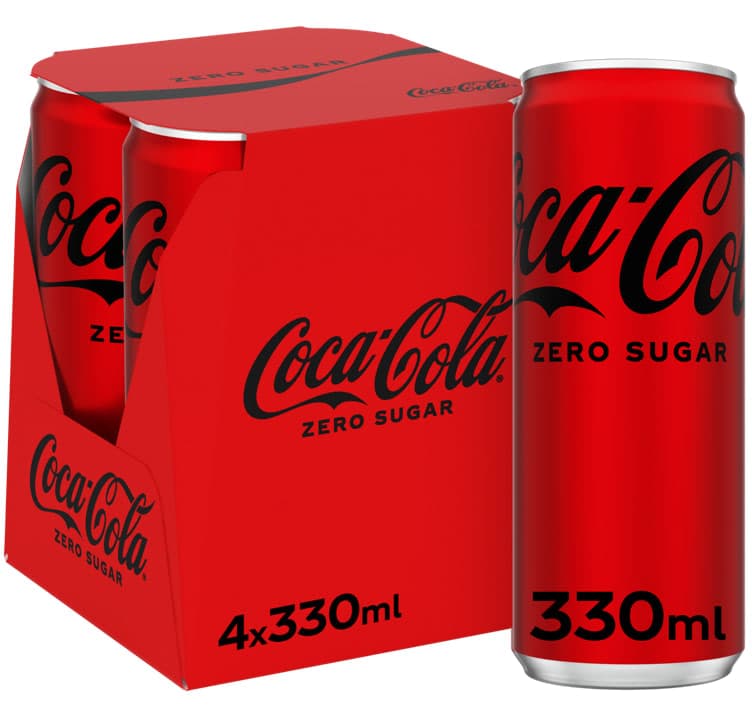 Coca-Cola Zero 4x0,33l boks 1320 ml