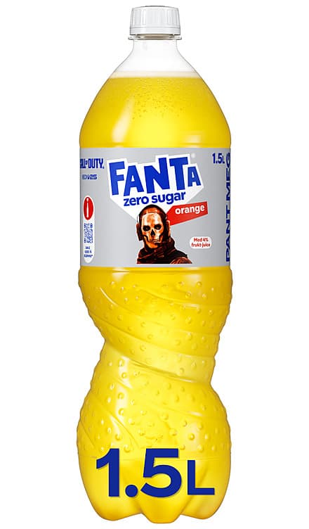 Fanta Orange Zero 1,5l flaske