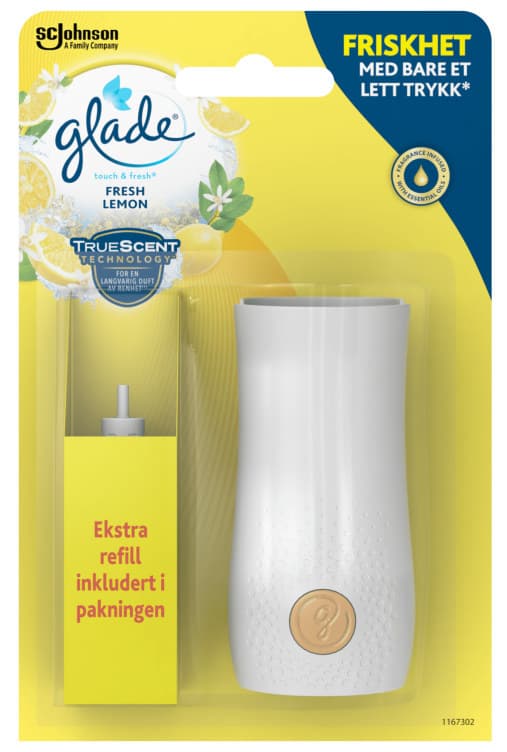 Glade Touch&Fresh Lemon Holder+Refill 2x10ml 20 ml