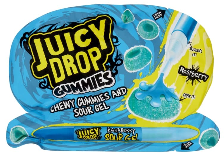 Gummies Bringebær 57g Bazooka