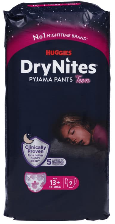 Nattbleie Jente 13+ 9stk Huggies