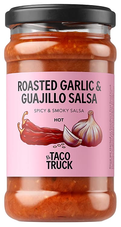 Roasted Salsa Hot Garlic&Guajillo 215g El Taco Truck