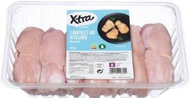 Lårfilet Kylling 900g X-tra