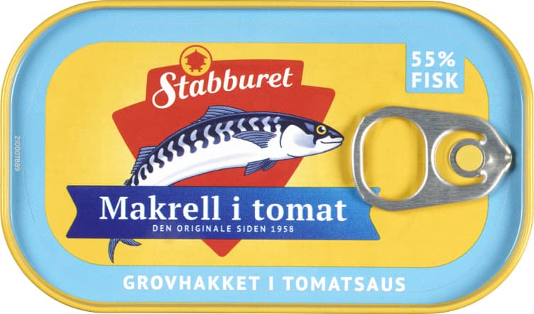 Makrell Grovhakket i Tomat 110g Stabburet