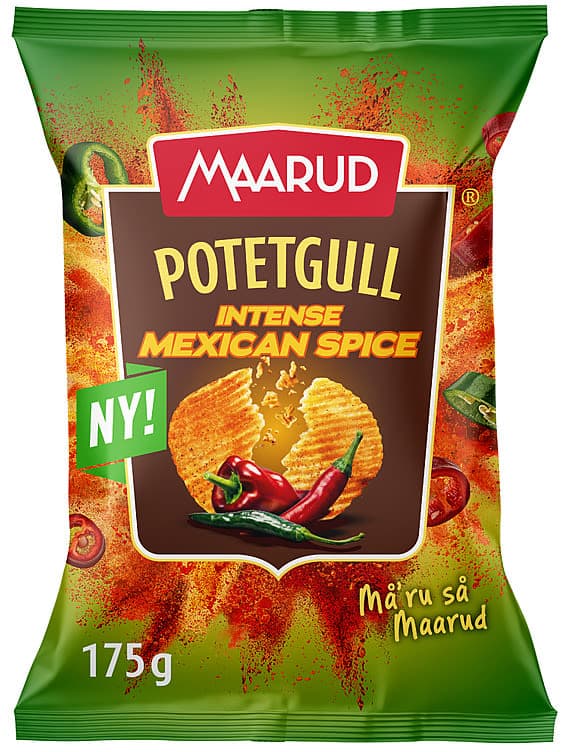 Potetgull Intense Mexican Spice 175g Maarud