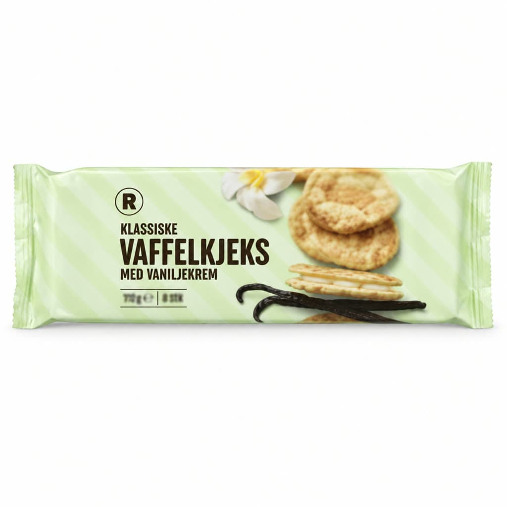 Franske Vafler med Vaniljekrem 8pk Rema 1000 112 g