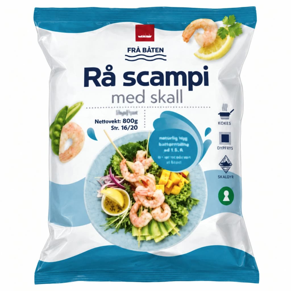 Rå Scampi med Skall 300g Coop