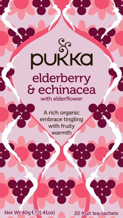 Elderberry & Echinacea Urtete 20pos Pukka 20 stk