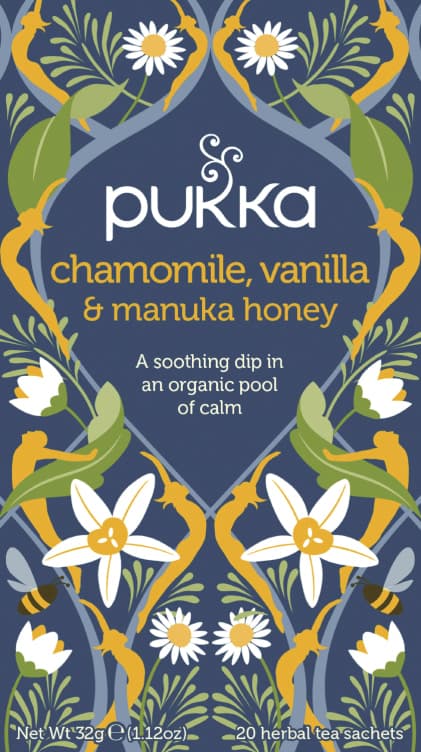Chamomile Vanilla &Honey Urtete Økologisk 20pos Pukka 20 stk