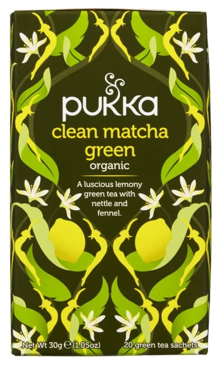 Clean Matcha Green Te Økologisk 20pos Pukka 20 stk