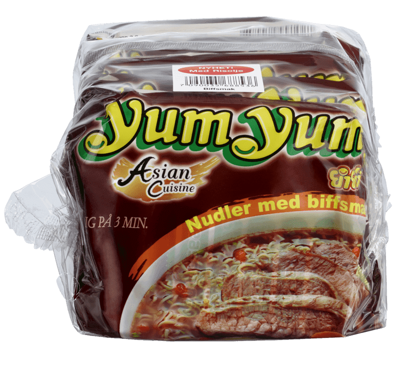 YumYum Biffnudler 5stk x 60g 300 g