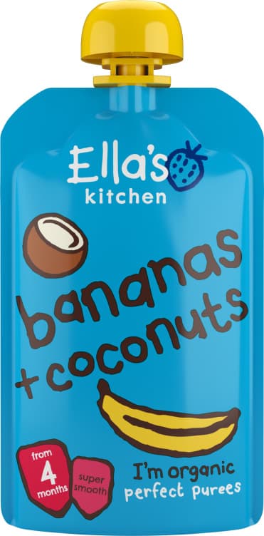 Banan&Kokos Økol 4mnd 120g Ellas