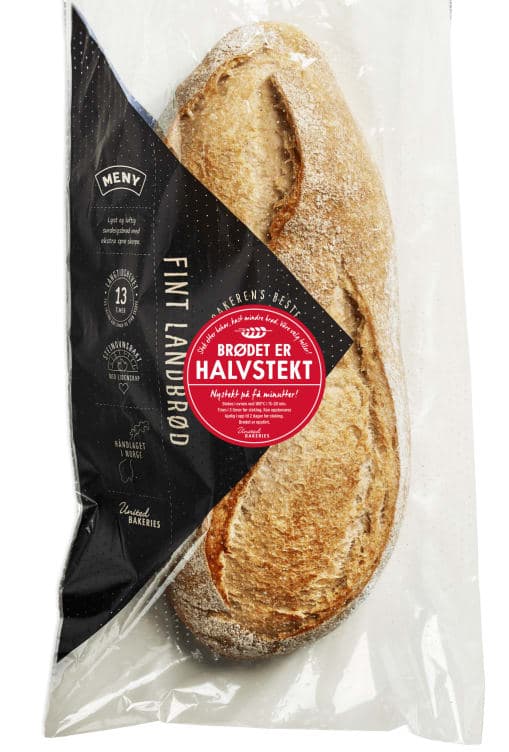 Fint Landbrød Halvstekt 750g Håndlagd 1 g