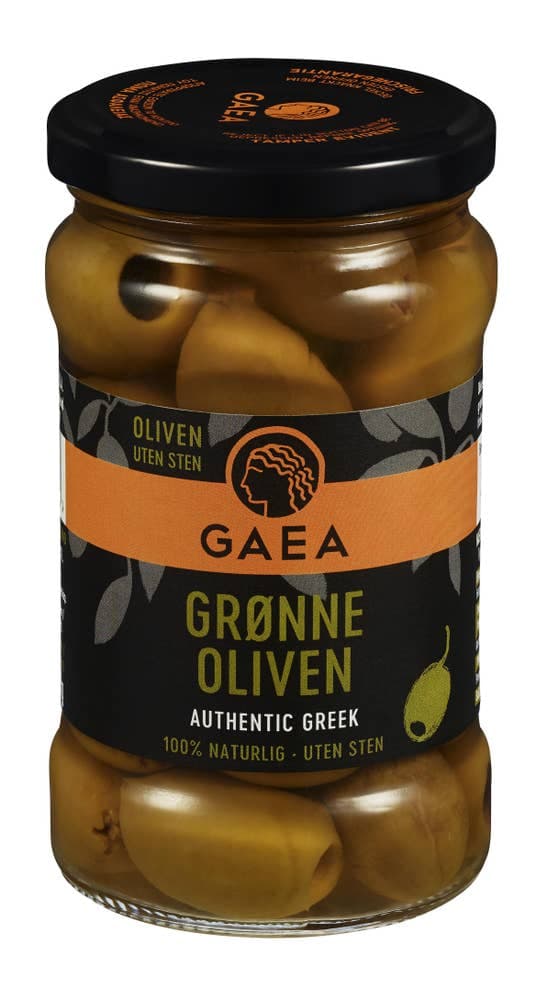 Grønne oliven Uten sten, 290 g
