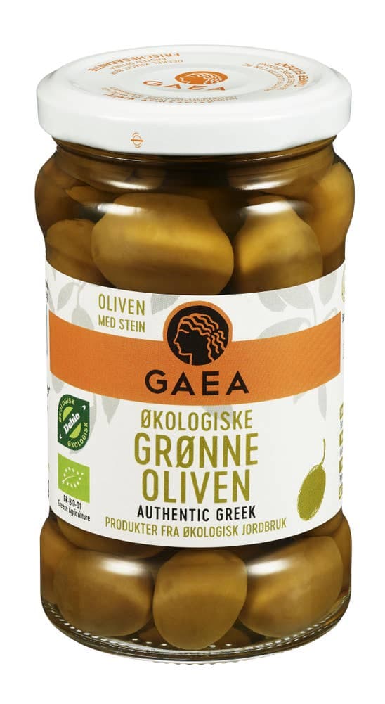 Grønne oliven Økologisk, 300 g