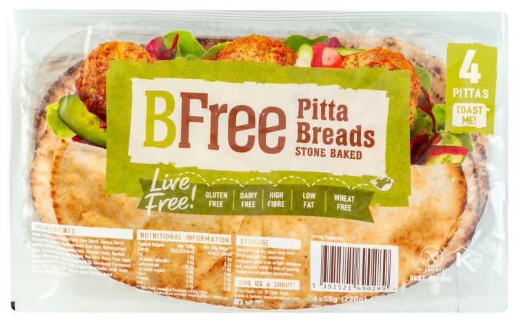 Pitabrød Glutenfri 4pk 220g Bfree