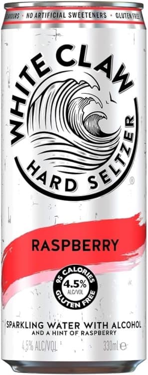 Hard Seltzer Raspberry 0,33l boks White Claw