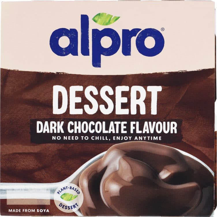 Soyadessert Mørk Sjoko u/Melk 4x125g Alpro 500 g