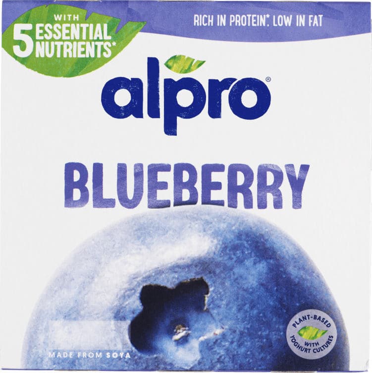 Soyagurt Blåbær 4x125g Alpro 500 g