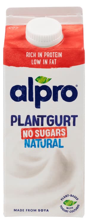 Plantgurt Naturell uten Sukker 750g Alpro