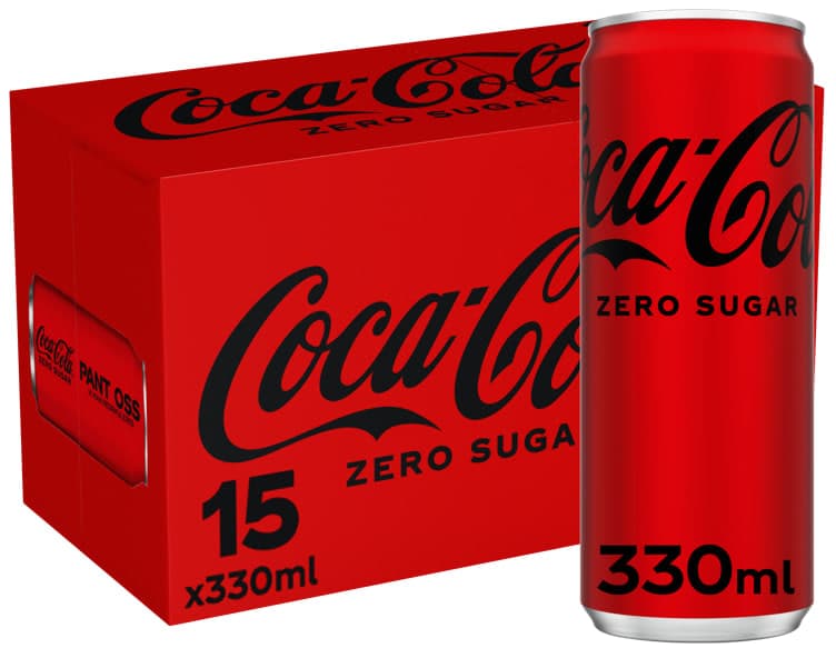 Coca-Cola Zero 15x0,33l boks 4950 ml