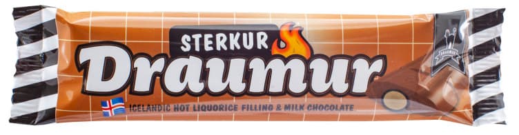 Draumur Sterkar Lakris&Melkesjokolade 45g