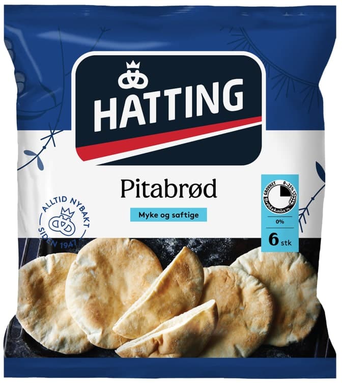 Pitabrød Fine 6stk Hatting 480 g