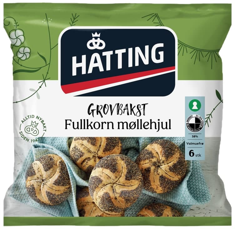 Møllehjul Fullkorn 420g Hatting
