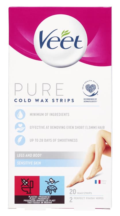 Veet Hårfjerning Wax Strips Body Sensitive 20stk