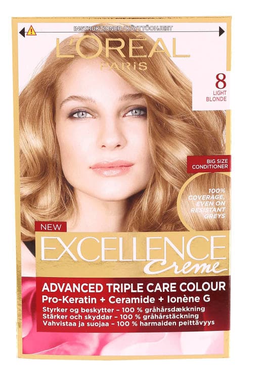 Excellence Creme 8 Lysblond 260 ml