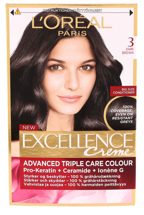 Excellence Creme 3 Mørkebrun 176 ml