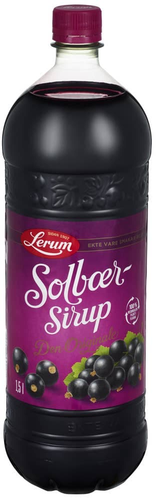 Solbærsirup 1,5 l 9000 ml