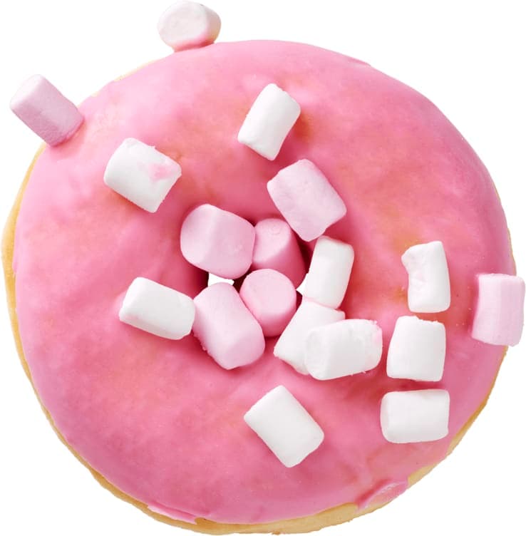 Donut Marshmallows Rosa 59g 1 stk