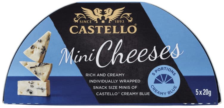 Castello Blå Kuvertbiter 5x20g 100 g