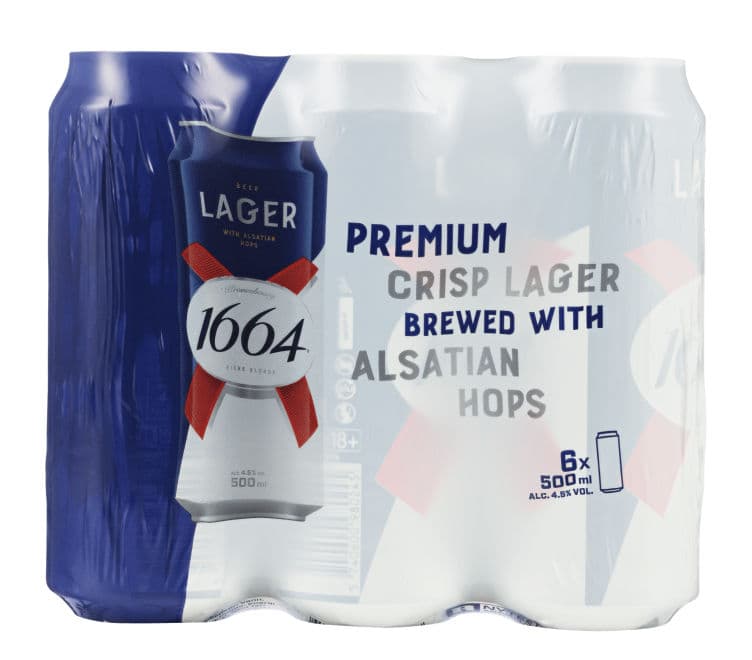 Kronenbourg 1664 Lager 0,5lx6 boks 3000 ml