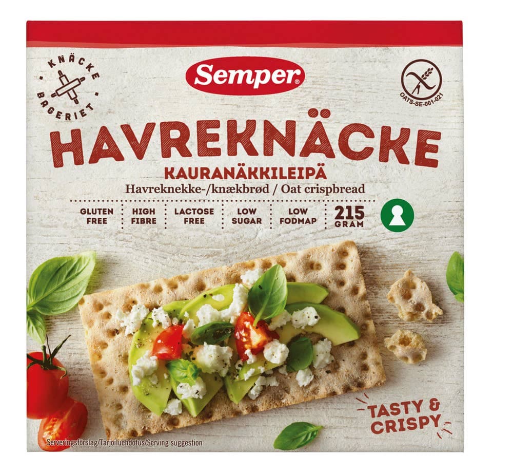 Havreknekkebrød Glutenfri, 215 g