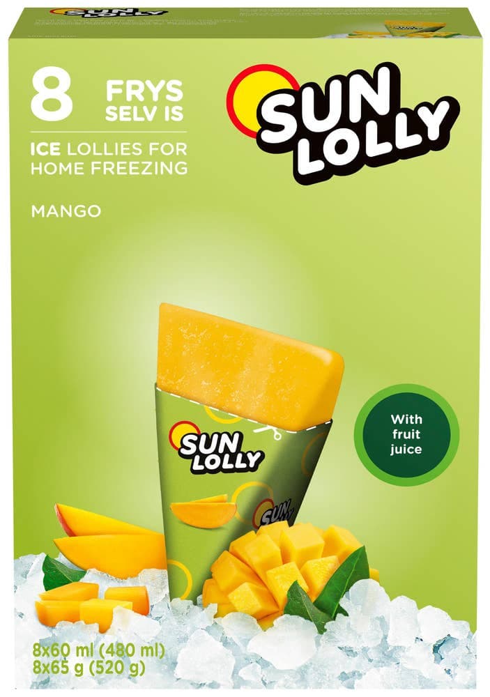Sun Lolly mango 8 stk, 48 cl