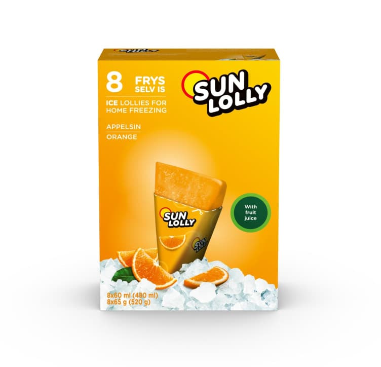 Sun Lolly Orange 8stk 480 ml