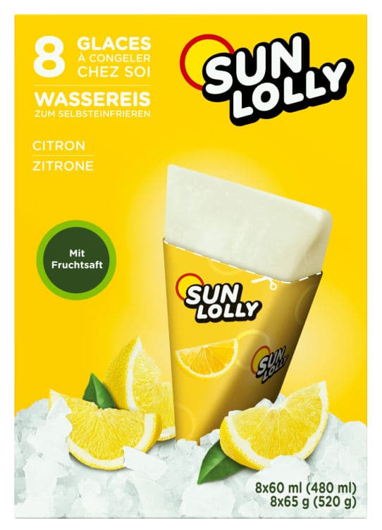 Sun Lolly Lemon 8stk 480 ml