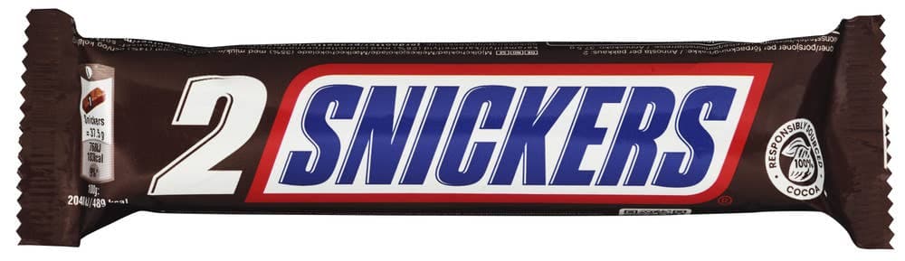 Snickers Duo med Karamell og Peanøtter 2-pack 75g