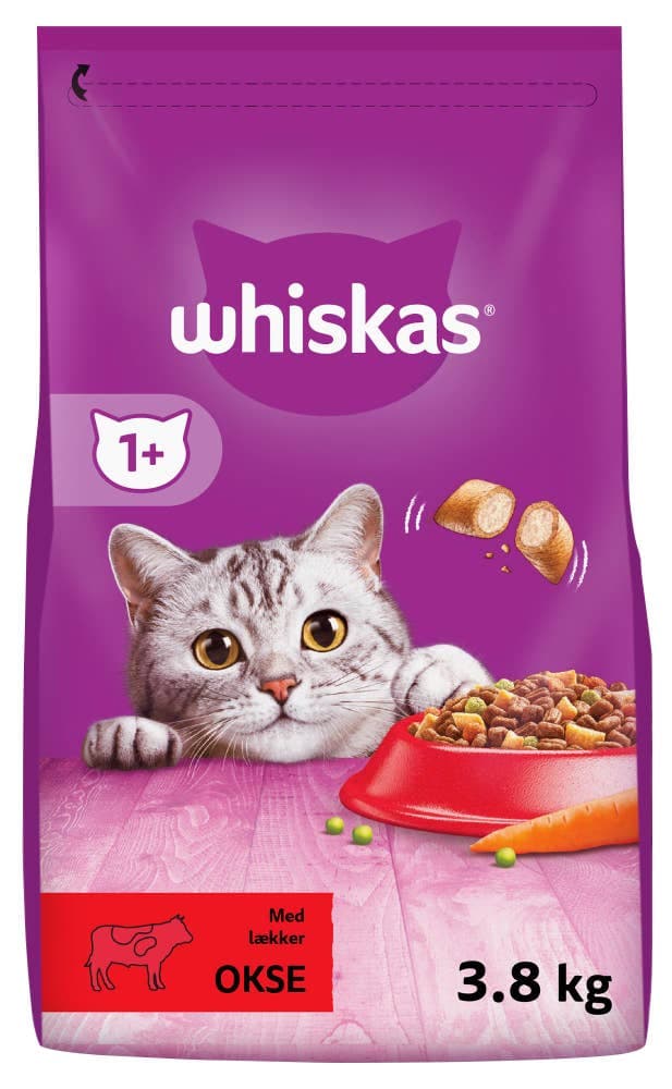 Tørrfôr med okse Til voksne katter fra 1 år, 3,8 kg 3 kg